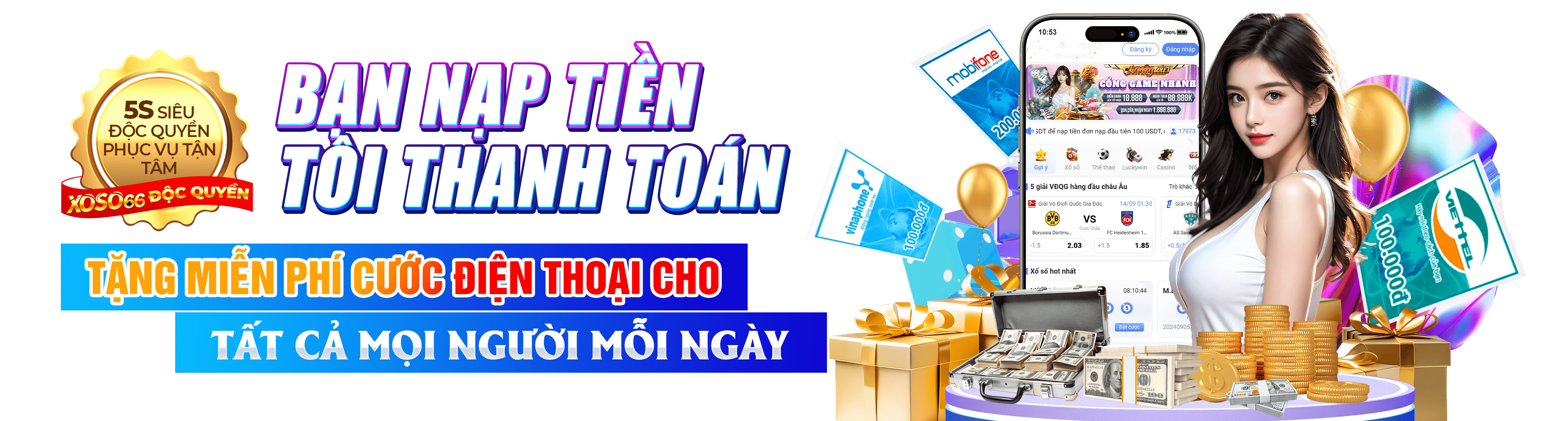 Hình ảnh quảng cáo của bongvip hiển thị nền tảng và các lợi ích